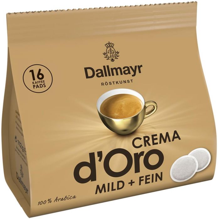 Кафе Dallmayr Crema D'oro Mild & Fein 16 дози, 112 г