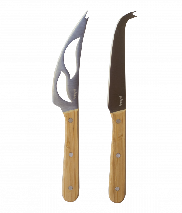 Комплект ножове за сирена Pebbly - 2 части