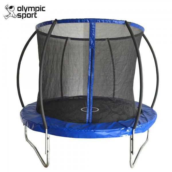 Батут Olympic Sport10FT (305 см) с вътрешна мрежа, стълба и горен обръч