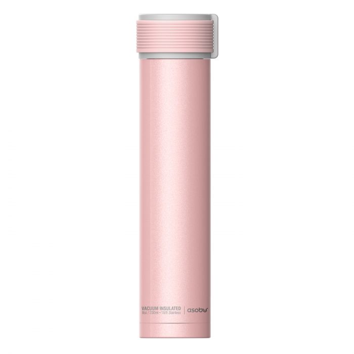 Двустенна термо бутилка Asobu Skinny Mini 230 мл - цвят розов
