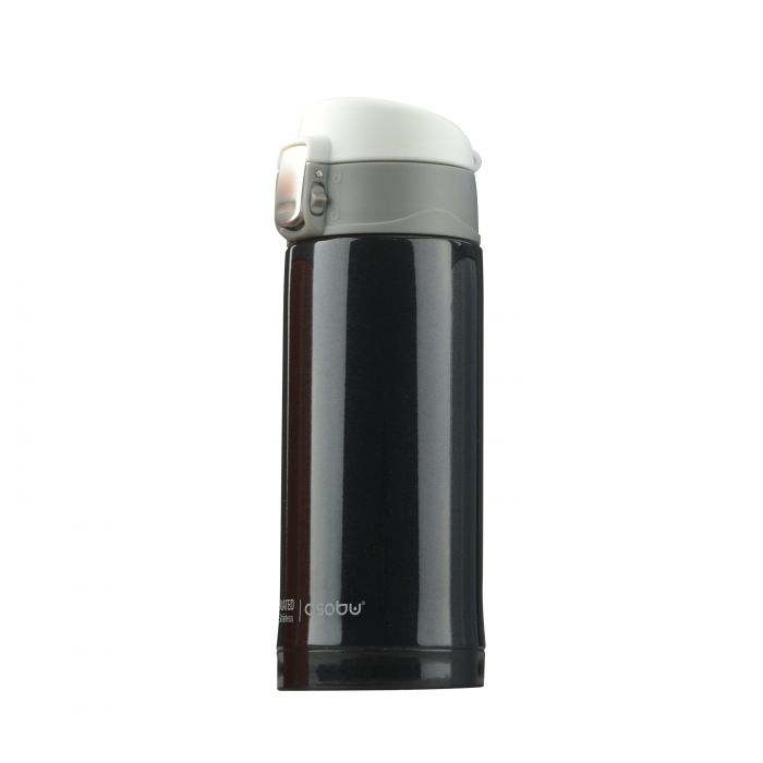 Двустенен термос с вакуумна изолация Asobu Mini Diva  200 мл - цвят черен
