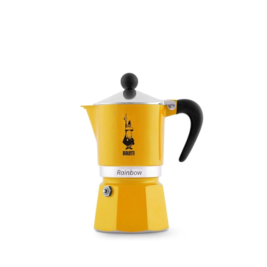 Кафеварка Bialetti Rainbow Gialla, 3 чаши - с драскотина