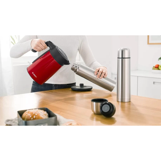 Електрическа кана Bosch TWK7L464, червена