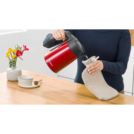 Електрическа кана Bosch TWK7L464, червена
