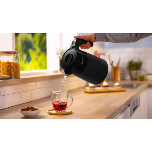Електрическа кана Bosch TWK2M163, MyMoment Plastic Kettle, 2400 W - черна