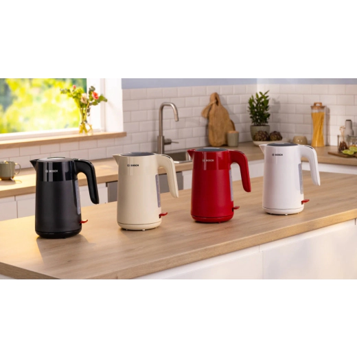 Електрическа кана Bosch TWK2M163, MyMoment Plastic Kettle, 2400 W - черна