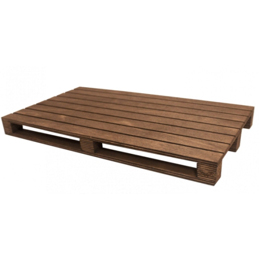Дъска за сервиране тип "Палет" Bisetti - 40x15x3 см, венге