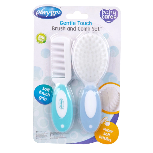 Комплект гребен и четка за коса Playgro 'Gentle Touch', 0м+