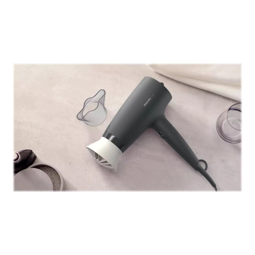 Сешоар Philips ThermoProtect, 1600 W, черен/сив