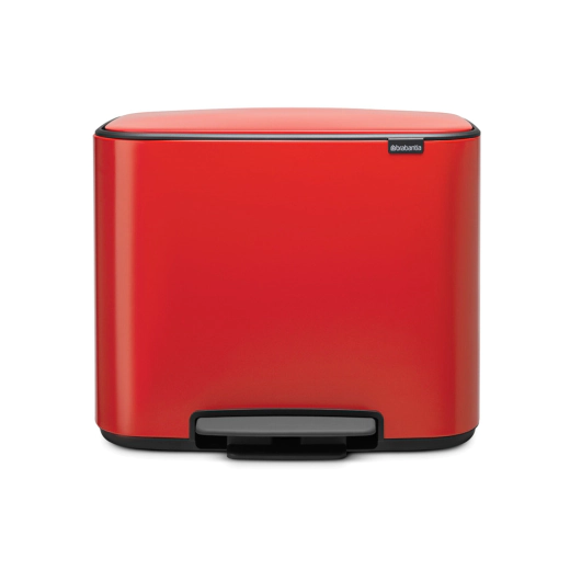 Кош за смет Brabantia Bo Pedal Passion Red, 11 + 23 л