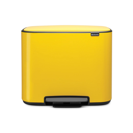 Кош за смет Brabantia Bo Pedal Daisy Yellow, 36 л