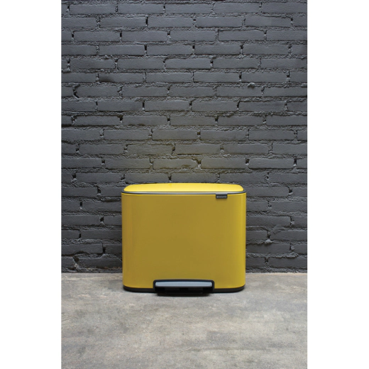 Кош за смет Brabantia Bo Pedal Daisy Yellow, 36 л