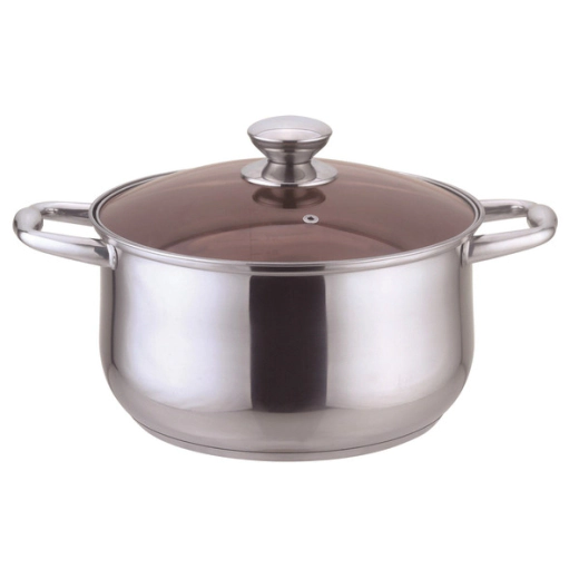 Тенджера с кафяв капак Muhler MR-4021, 20 см