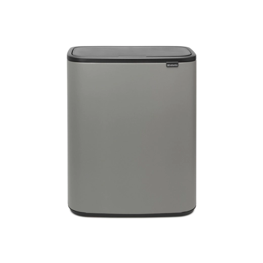 Кош за смет Brabantia Bo Touch Mineral Concrete Grey, 2 x 30 л