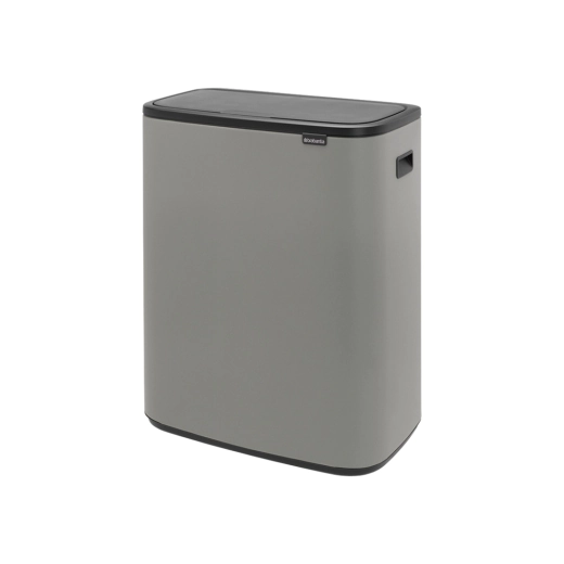 Кош за смет Brabantia Bo Touch Mineral Concrete Grey, 2 x 30 л