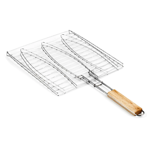 Скара за барбекю за риба Muhler - 27x26.5x50.5 см