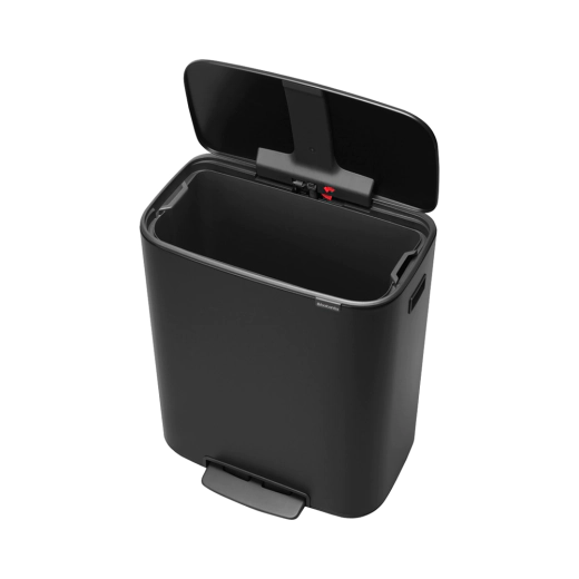Кош за смет Brabantia Bo Pedal Matt Black, 60 л
