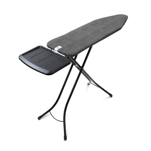 Маса за гладене с поставка за парогенератор Brabantia Denim Black, 124 x 38 см