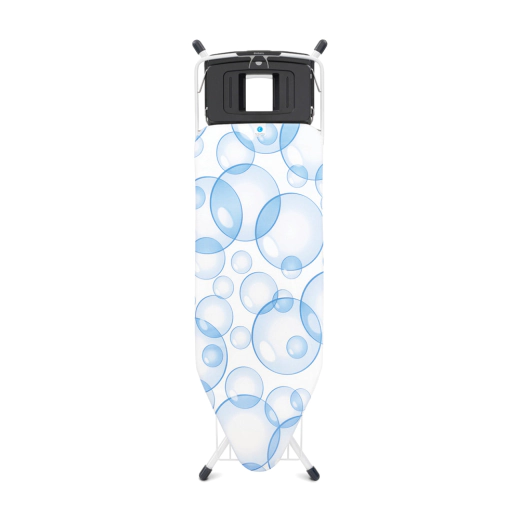 Маса за гладене със сгъваема поставка за парогенератор Brabantia PerfectFlow Bubbles, 124 x 45 см