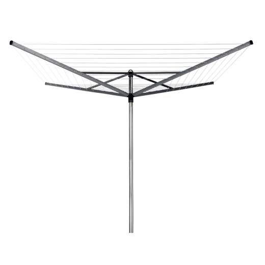 Външен простор с метален шиш за бетониране Brabantia Topspinner Metallic Grey, 50 м