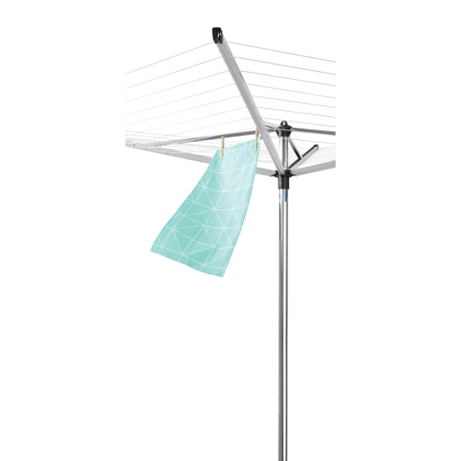 Външен простор с метален шиш за бетониране Brabantia Topspinner Metallic Grey, 50 м