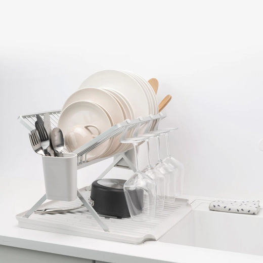 Сушилник за съдове сгъваем Brabantia SinkSide Light Grey