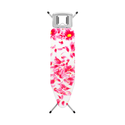 Маса за гладене с масивна поставка за ютия Brabantia Pink Santini, 124 x 38 см