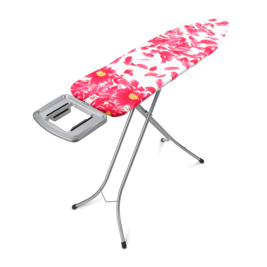 Маса за гладене с масивна поставка за ютия Brabantia Pink Santini, 124 x 38 см