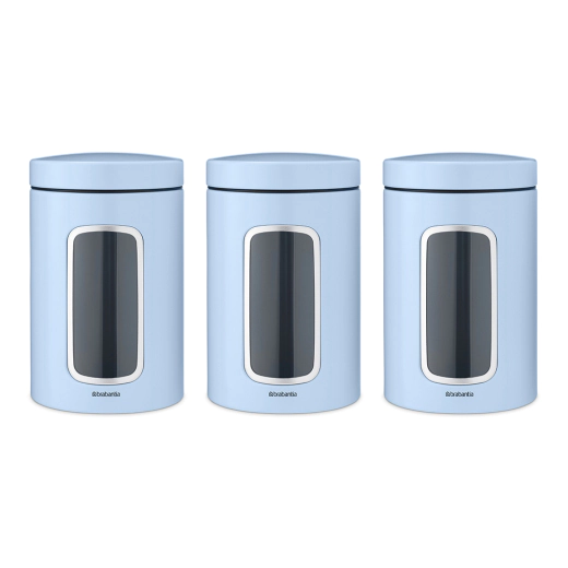 Буркани комплект Brabantia, Dreamy Blue, 3 броя