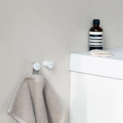 Комплект закачалка за кърпа Brabantia, Fresh White, 2 броя