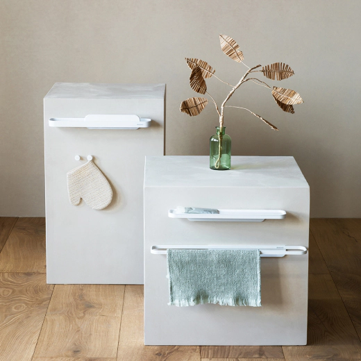 Комплект закачалка за кърпа Brabantia, Fresh White, 2 броя
