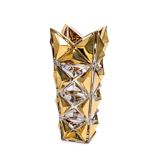 Ваза Bohemia 1845 Pyramida Gold - 30 см