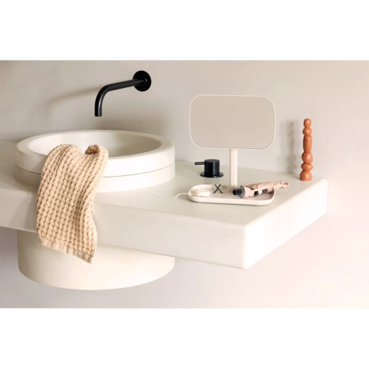 Огледало с поставка за принадлежности Brabantia ReNew, Soft Beige