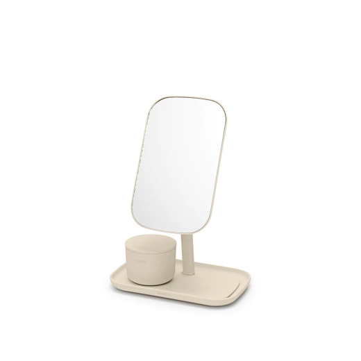 Огледало с поставка за принадлежности Brabantia ReNew, Soft Beige