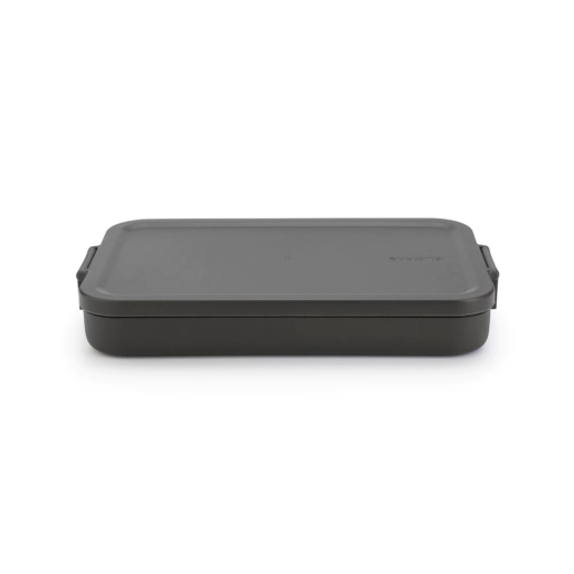 Кутия за обяд Brabantia Make&Take 1.1 л, Dark Grey, плоска