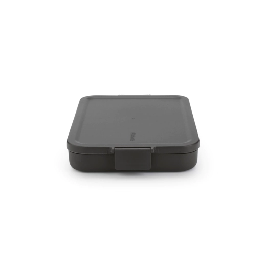 Кутия за обяд Brabantia Make&Take 1.1 л, Dark Grey, плоска