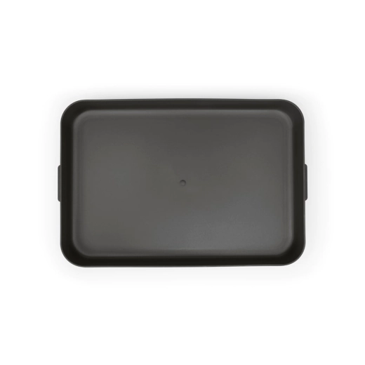 Кутия за обяд Brabantia Make&Take 1.1 л, Dark Grey, плоска