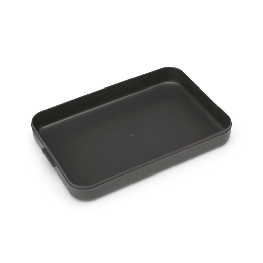 Кутия за обяд Brabantia Make&Take 1.1 л, Dark Grey, плоска