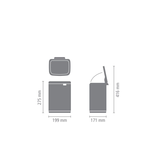 Кош за смет Brabantia Bo Small White - 4 л