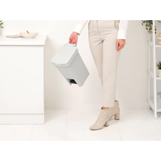 Кош за смет с педал Brabantia StepUp 10L - Light Grey