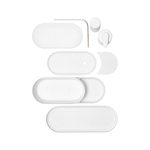 Комплект за мивка Brabantia SinkStyle Mineral Fresh White - 3 части