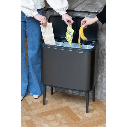 Кош за смет Brabantia Bo Touch - 3x11 л, Confident Grey