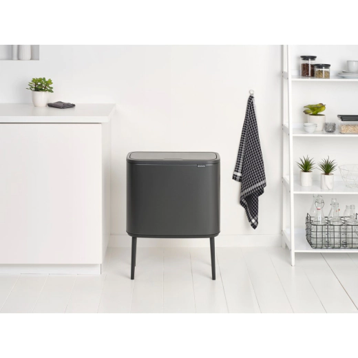 Кош за смет Brabantia Bo Touch - 3x11 л, Confident Grey