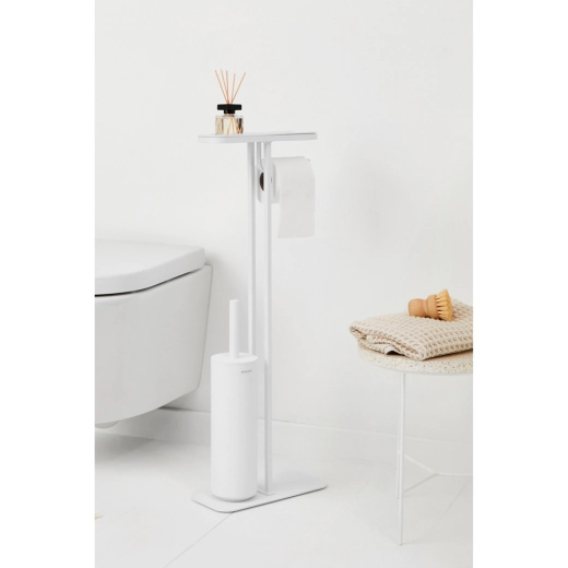 Стойка за тоалетна за четка и държач Brabantia MindSet Mineral Fresh White N