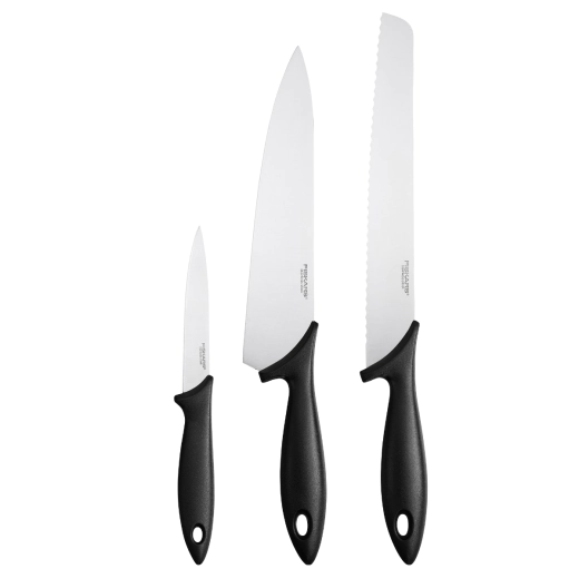 Комплект кухненски ножове Fiskars Essential - 3 броя