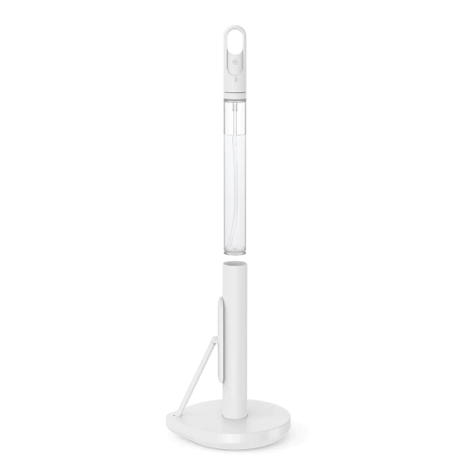 Поставка за кухненска хартия Simplehuman с помпа, 38 см, бял