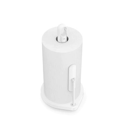 Поставка за кухненска хартия Simplehuman с помпа, 38 см, бял