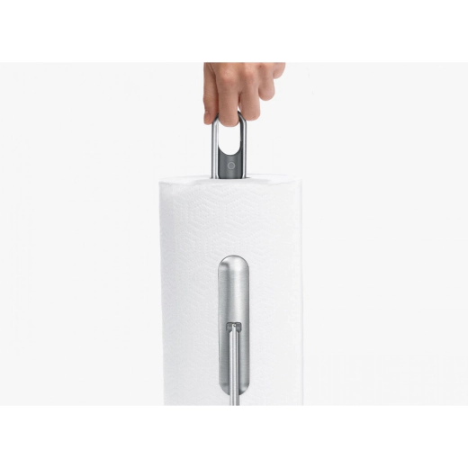 Поставка за кухненска хартия Simplehuman с помпа, 38 см, черен мат