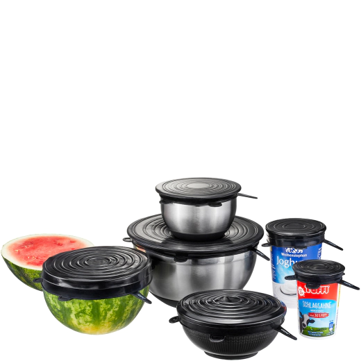 Комплект силиконови капаци с различни размери Gefu Flexifresh, 6 броя