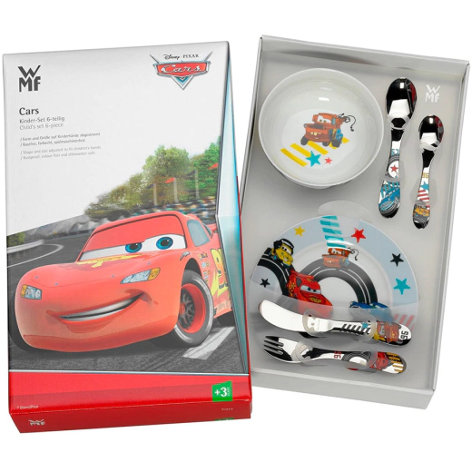 Детски комплект прибори за хранене от 6 части WMF Cars II